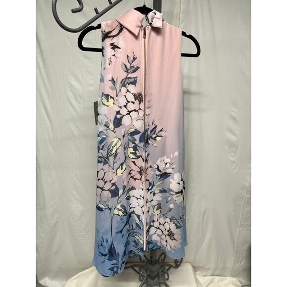 Vince Camuto Pink Floral Knee Length Dress - Picture 3 of 5